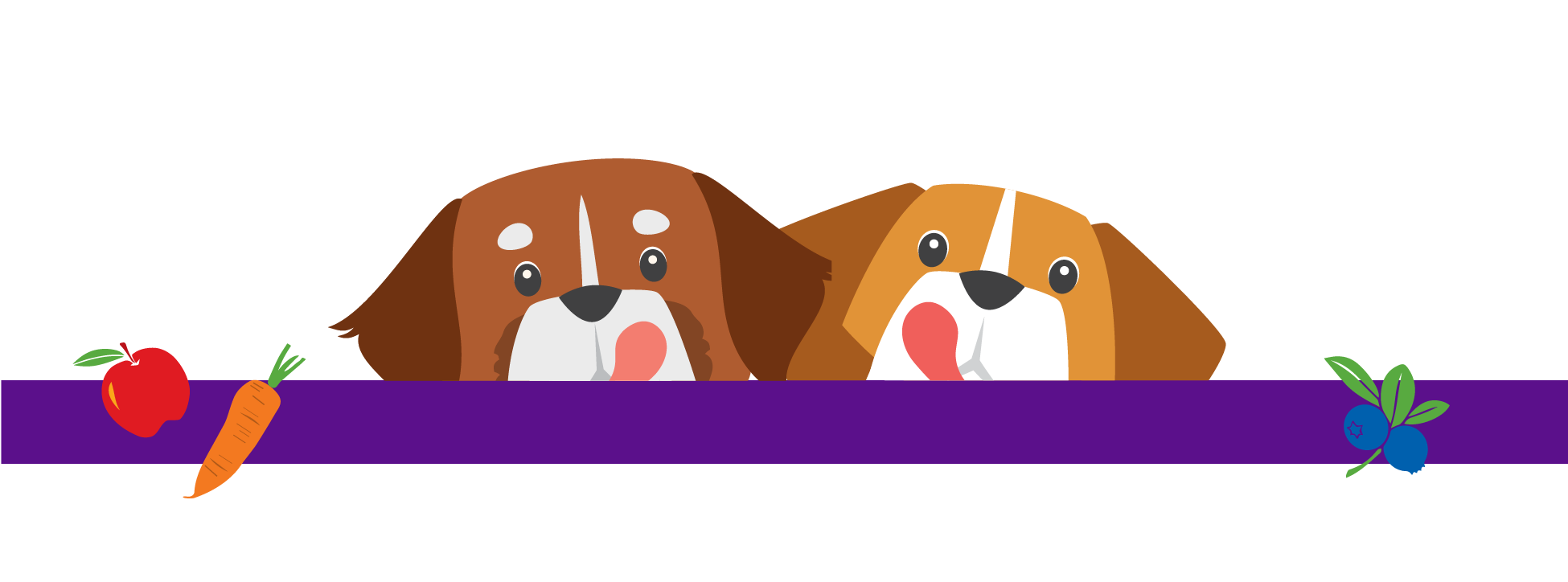 two happy dogs with wagging tails, healthy dog treats, dog treats