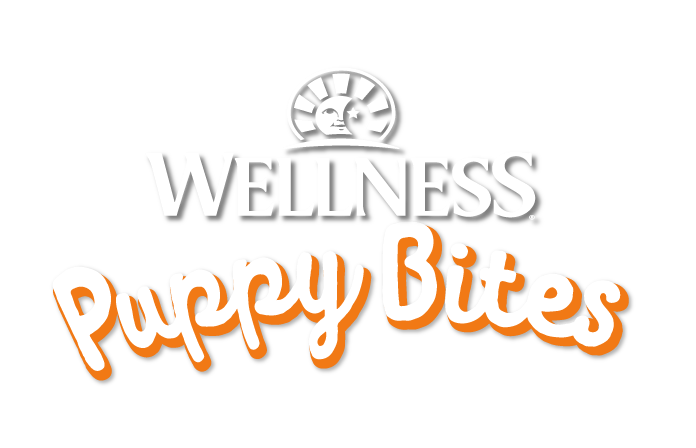 Wellness puppy bites. Healthy snacks, happy dogs