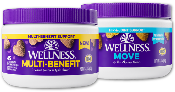 wellness multi-benefit and wellness move supplement 